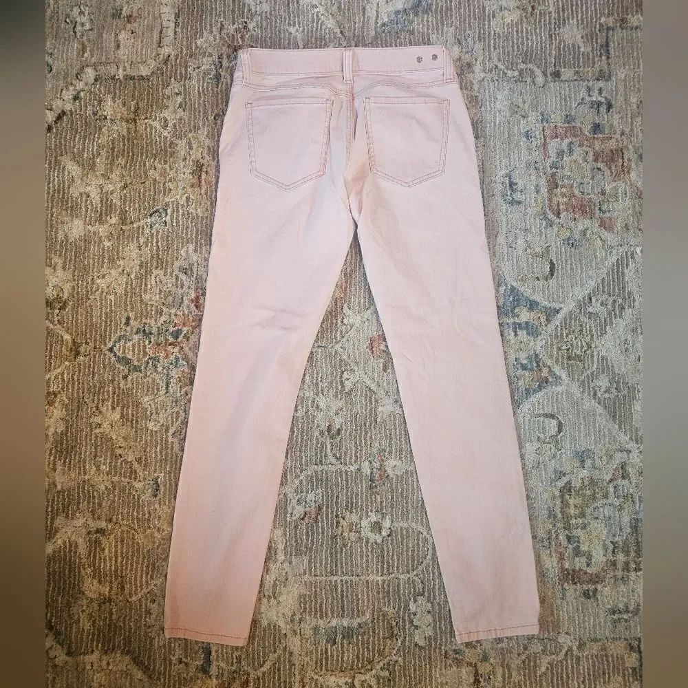 CAbi light pink skinny jeans sz 6 with 30" inseam